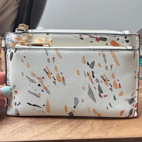a new day Handbags - a new day White and Multicolor Wristlet